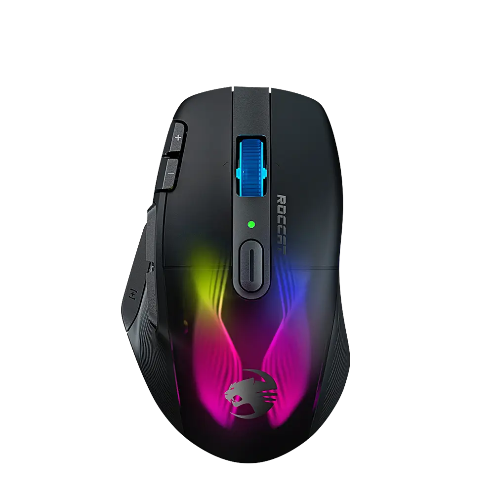עכבר גיימינג ROCCAT Kone AIMO Remastered – חיישן Owl-Eye 16000 DPI – תאורת RGBA – חיבור קווי – שחור – תמונה 3