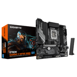 לוח אם Gigabyte B760M G X WF6E GEN5 – שקע LGA 1851 – chipset Intel B760 – גודל Micro ATX – זכרון DDR4 – Wi-Fi 6E