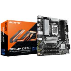 Alternative view of לוח אם GIGABYTE B860M DS3H 2.2 – שקע LGA 1851 – chipset B860 – גודל Micro ATX – זכרון DDR5