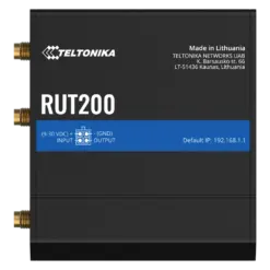 נתב סלולרי תעשייתי TELTONIKA RUT200 4G LTE Cat 4 150Mbps Wi-Fi 4 50 חיבורים אבטחה מתקדמת באחריות יבואן רשמי