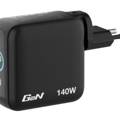 Alternative view of VERBATIM MINI GAN CHARGER 140W WITH DISPLAY