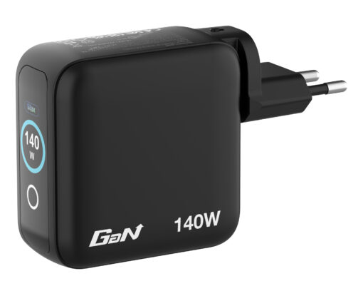 VERBATIM MINI GAN CHARGER 140W WITH DISPLAY