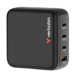 VERBATIM MINI GAN CHARGER 140W WITH DISPLAY