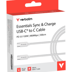 Alternative view of VERBATIM SYNC &CHARGE USB C TO USB C 100W 3M