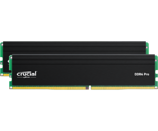 זכרון לנייח Crucial Pro 64GB Kit 2X32GB DDR4 3200Mhz C22 UDIMM