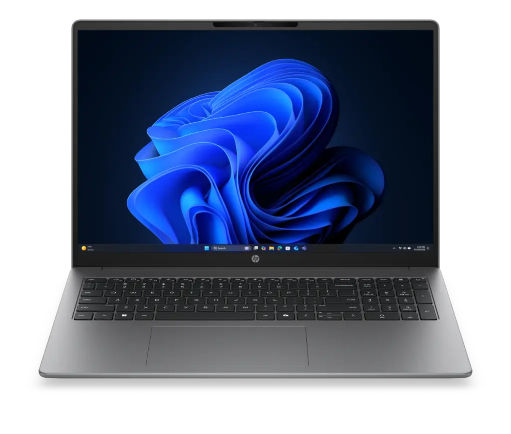 מחשב נייד 16 אינץ HP 200 G2i – מעבד Intel Core Ultra 5 225U – זכרון 12GB DDR5 – כונן 512GB SSD – מסך Full HD – צבע כסוף