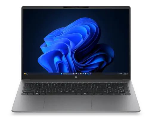 מחשב נייד 16 אינץ HP 200 G2i – מעבד Intel Core Ultra 5 225U – זכרון 12GB DDR5 – כונן 512GB SSD – מסך Full HD – צבע כסוף