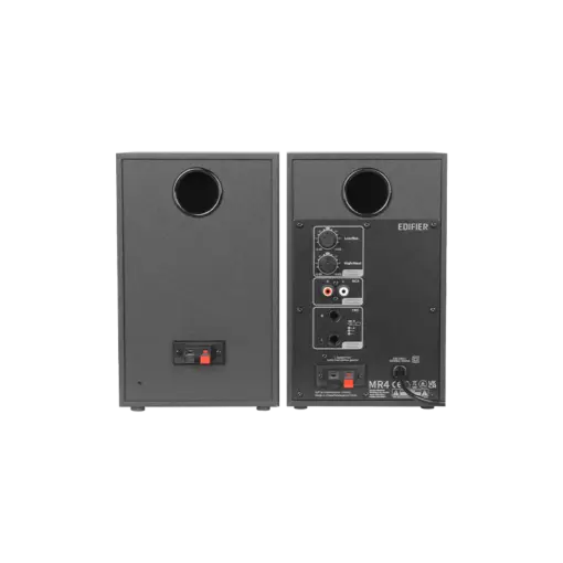 רמקולי סטודיו מוגברים Edifier MR4 – הספק 21W + 21W – טווח תדרים 60Hz–20kHz – צבע שחור
