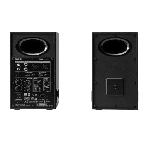 רמקולי סטודיו מוגברים Edifier MR5 – הגברה משולשת Tri-amp – טווח תדרים 46Hz–40kHz – צבע שחור