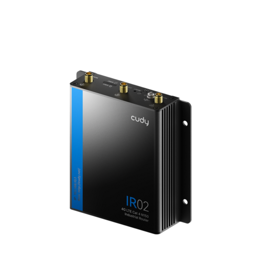 נתב סלולרי תעשייתי Cudy IR02 4G LTE Cat 4 – מהירות הורדה עד 150Mbps – 2 חריצי SIM – גוף מתכת IP30 – 2 יציאות Ethernet