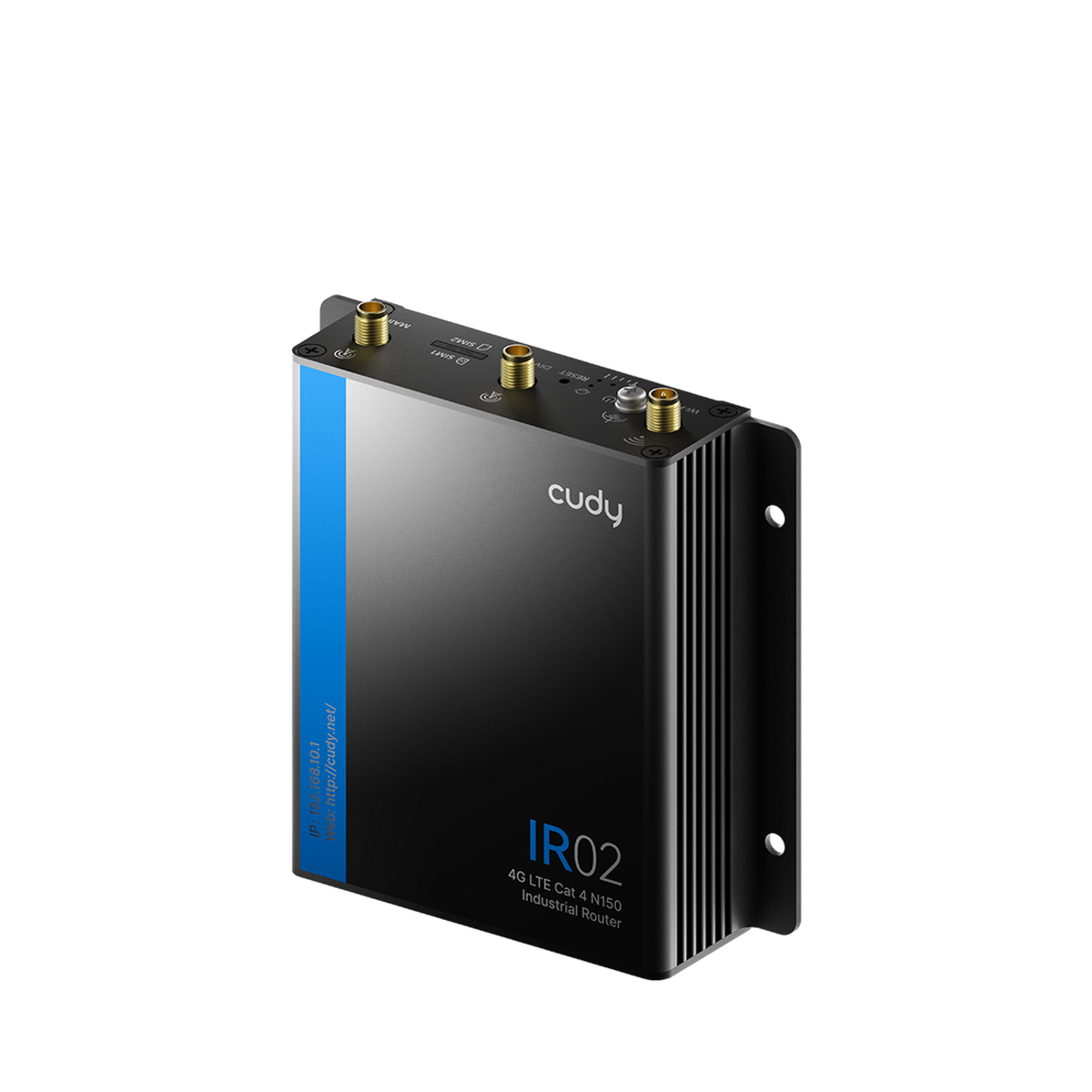 נתב סלולרי תעשייתי Cudy IR02 4G LTE Cat 4 – מהירות הורדה עד 150Mbps – 2 חריצי SIM – גוף מתכת IP30 – 2 יציאות Ethernet – תמונה 4