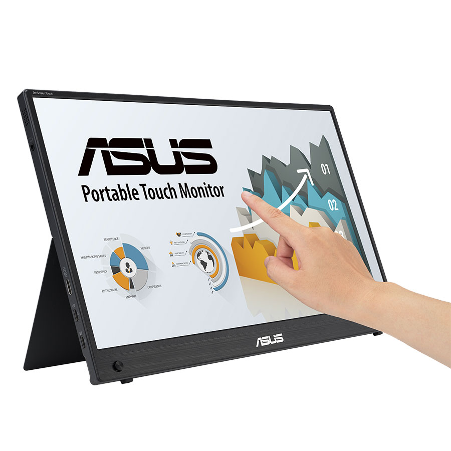 מסך נייד מגע 15.6" ASUS ZenScreen MB16AHT – רזולוציה Full HD 1920x1080 – פאנל IPS – מסך מגע – תמונה 3