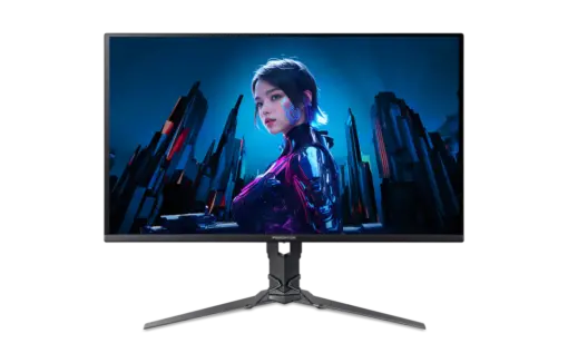 מסך גיימינג 27 אינץ Acer Predator X27UW3 – רזולוציה QHD – פאנל QD-OLED – קצב רענון 240Hz – זמן תגובה 0.03ms