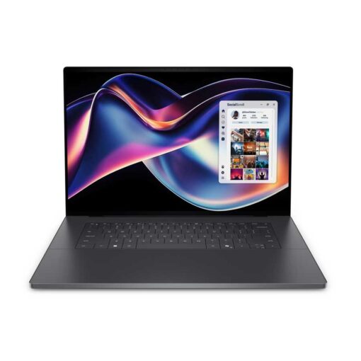 מחשב נייד Dell XPS 16 – מעבד Intel Core Ultra 7 358H – זכרון 32GB – כונן 1TB SSD – מ.גרפי Intel Arc – מסך 16" 3.2K OLED מגע – צבע שחור