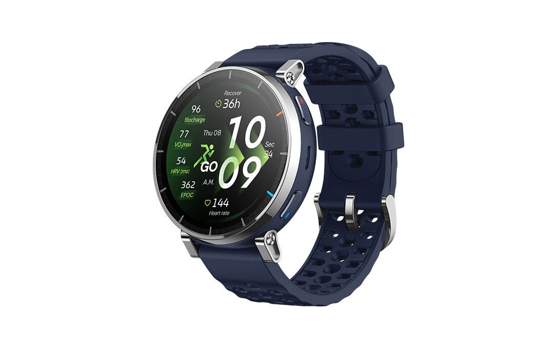 שעון חכם Amazfit Active 3 Premium – מסך AMOLED ספיר 1.32" – GPS – עמידות 5ATM – סוללה עד 12 ימים – כחול – תמונה 2