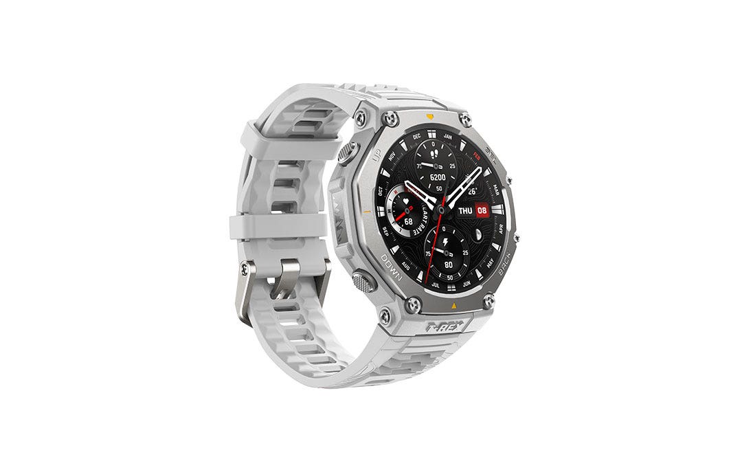 שעון חכם Amazfit T-Rex 3 48mm – מסך AMOLED 1.5" – GPS דו-תדרי – עמידות 10ATM – סוללה עד 27 ימים – אפור – תמונה 2