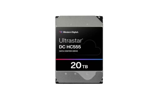 כונן קשיח פנימי Western Digital Ultrastar HC555 20TB – ממשק SATA – 7200RPM – תצורה 3.5"