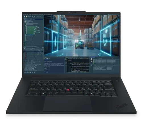 תחנת עבודה ניידת Lenovo ThinkPad P1 G9 – מסך מגע 16″ 3.2K OLED 120Hz – Intel Core Ultra 9 386H – זיכרון 64GB – אחסון 2TB SSD – NVIDIA RTX PRO 2000 – Windows 11 Pro