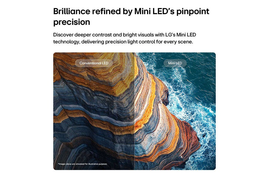 טלוויזיה חכמה LG QNED MiniLED AI 65'' – 4K UHD – ThinQ AI – webOS – דגם 65QNED70B6T – תמונה 6