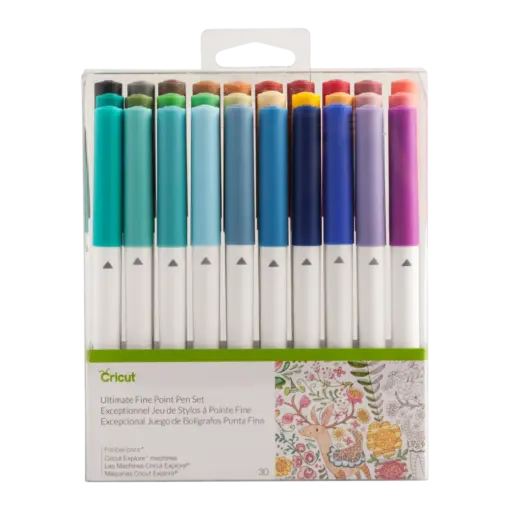 חבילת עטים (30) Cricut finepoint 0.4