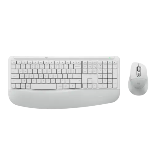 מקלדת ועכבר אלחוטיים דגם Signature Comfort Plus MK880 בצבע לבן מבית Logitech