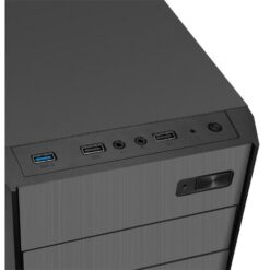 מארז שחור כולל ספק כוח SAMA CA-505 ATX Mid Tower Psu 500W USB3