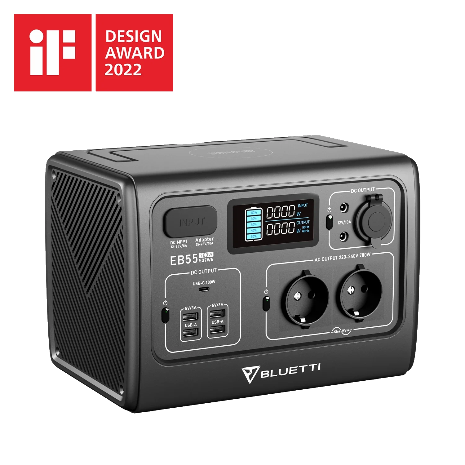 תחנת כוח ניידת BLUETTI EB55 | 700W 537Wh