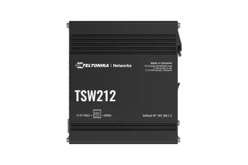 מתג תעשייתי מנוהל +TSW212 L2 מבית TELTONIKA