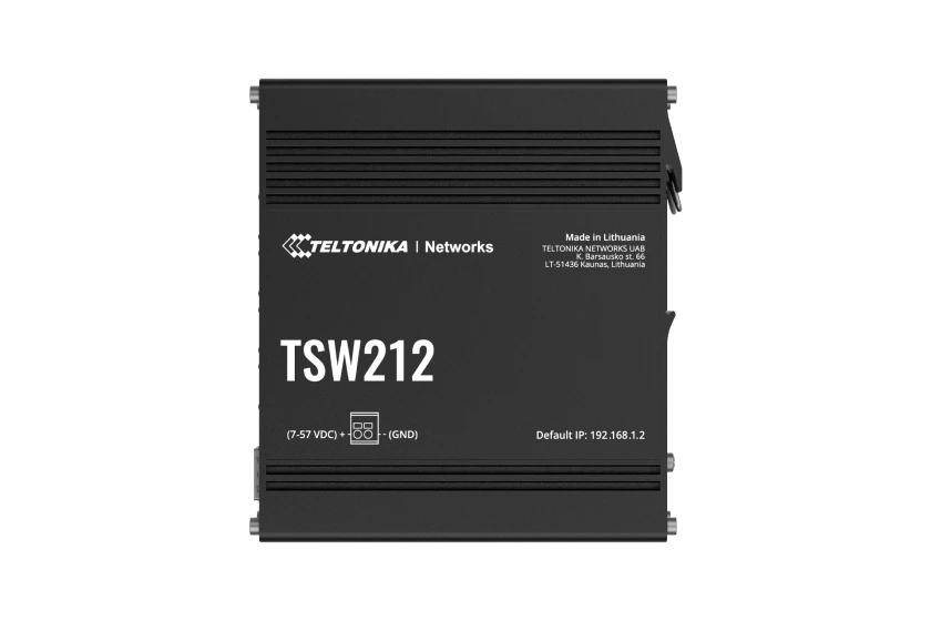 מתג תעשייתי מנוהל +TSW212 L2 מבית TELTONIKA