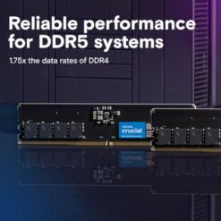 זכרון לנייח Crucial 64GB DDR5 5600Mhz C46 UDIMM Desktop Memory
