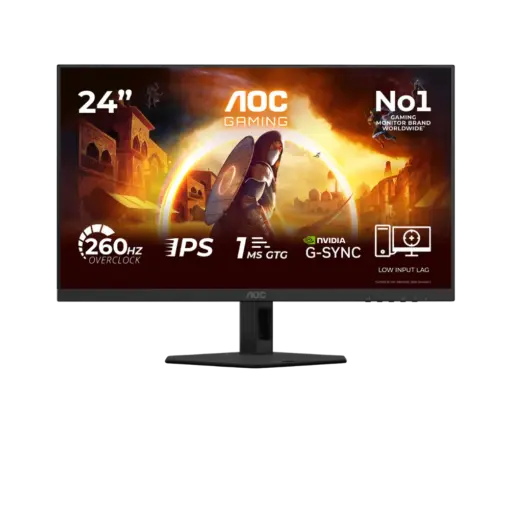 מסך גיימינג 23.8 אינץ' דגם 24G4ZRE מבית AOC