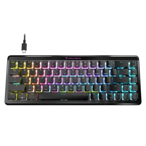 מקלדת גיימינג אלחוטית דגם Vulcan II Mini Air מבית Turtle Beach