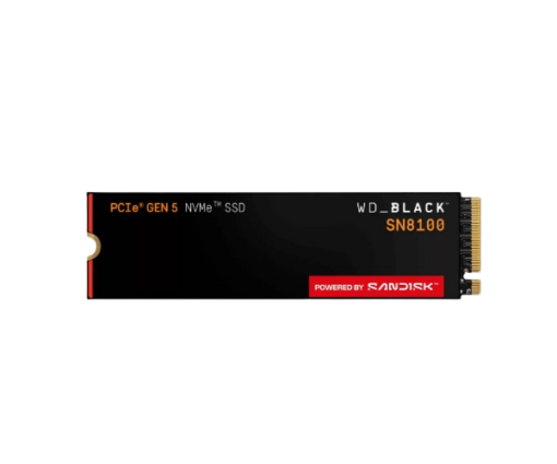 דיסק פנימי WD Black SN8100 1TB NVMe PCIe 5.0 M2 2280