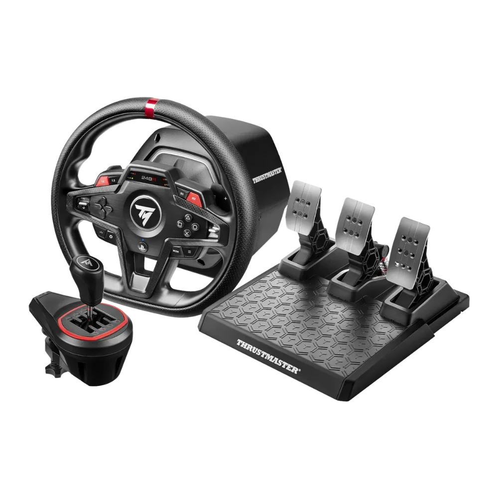 חבילת הגה, דוושות וידית הילוכים דגם T248R Shifter Pack מבית Thrustmaster