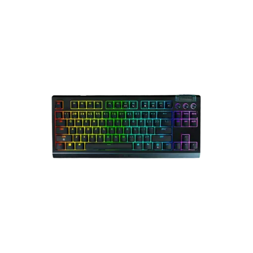 מקלדת גיימינג מכנית אלחוטית דגם BlackWidow V4 Tenkeyless HyperSpeed מבית Razer
