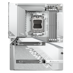 לוח לבן עם מחברי חשמל מאחור Gigabyte B850 A STEALTH AM5 DDR5 WIFI