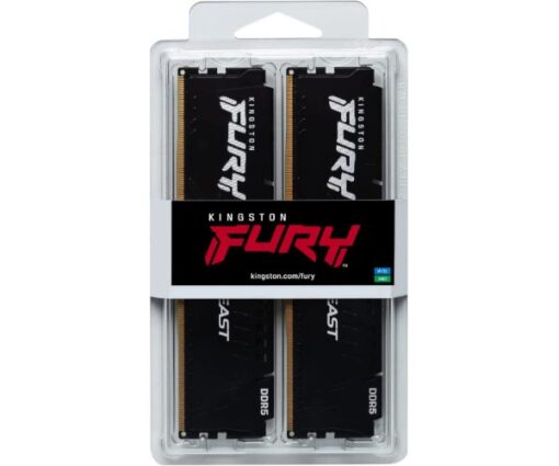 זכרון לנייח Kingston Fury Beast 32GB 2X16 DDR5 6800Mhz C34
